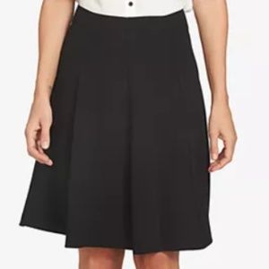 CeCe - Moss Crepe A-Line Flounce Skirt